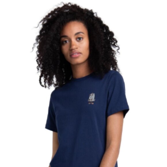 Herschel | Cropped "Sam" Tee | Navy Blue | Adult Size Small - Picture 2 of 5